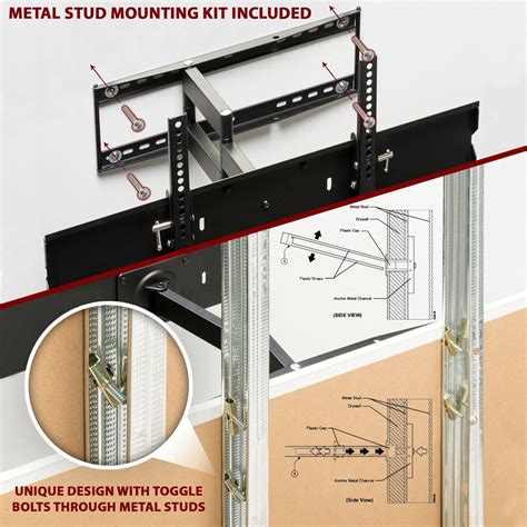 mounting tv bracket to metal|hanging tv with metal studs.